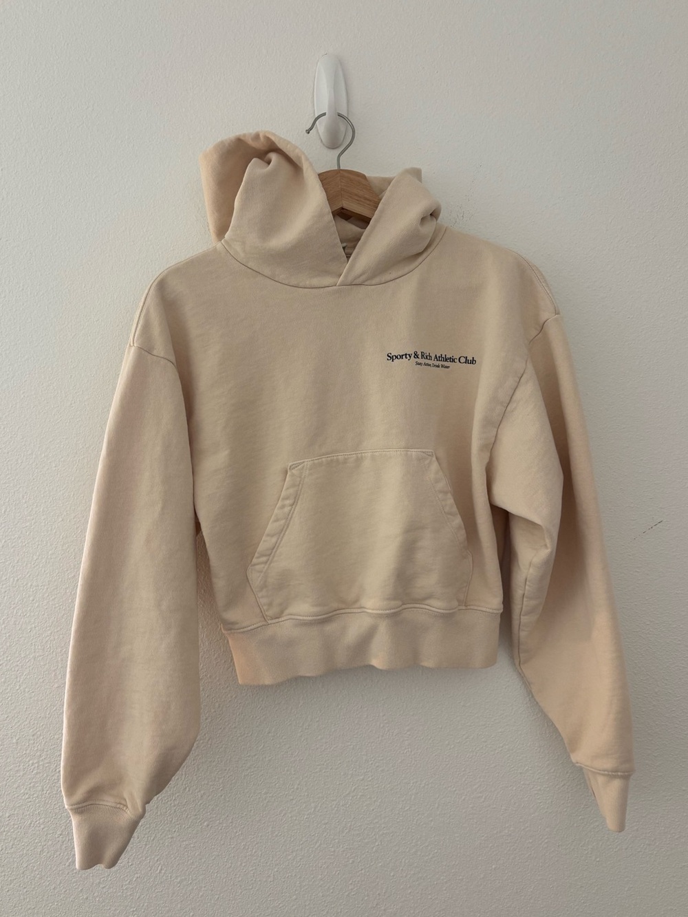Sporty & Rich Athletic Club Cropped Hoodie